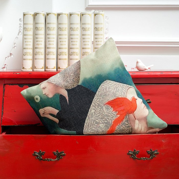 Декоративная подушка «Одуванчики» - лучшие Декоративные подушки в INMYROOM