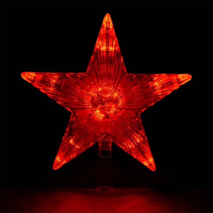Верхушка на елку Звезда красная красного цвета - купить Елочные украшения по цене 431.0