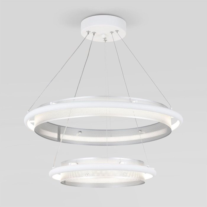 Умный подвесной светильник 90241/2 белый/ серебро Smart - лучшие Подвесные светильники в INMYROOM