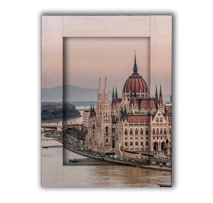 Картина с арт рамой Будапешт 80х100