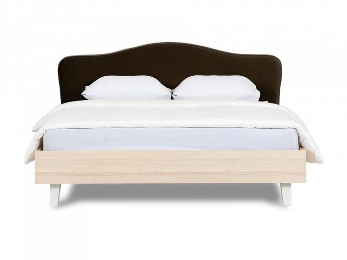 Кровать Queen Elizabeth с изголовьем темно-коричневого цвета 160х200 - купить Кровати для спальни по цене 34080.0