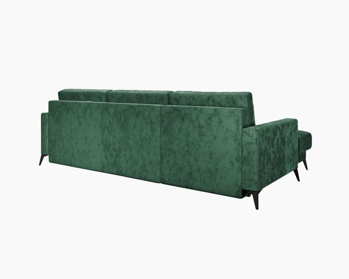 Диван-кровать угловой левый Наоми 2 зеленого цвета - лучшие Угловые диваны в INMYROOM