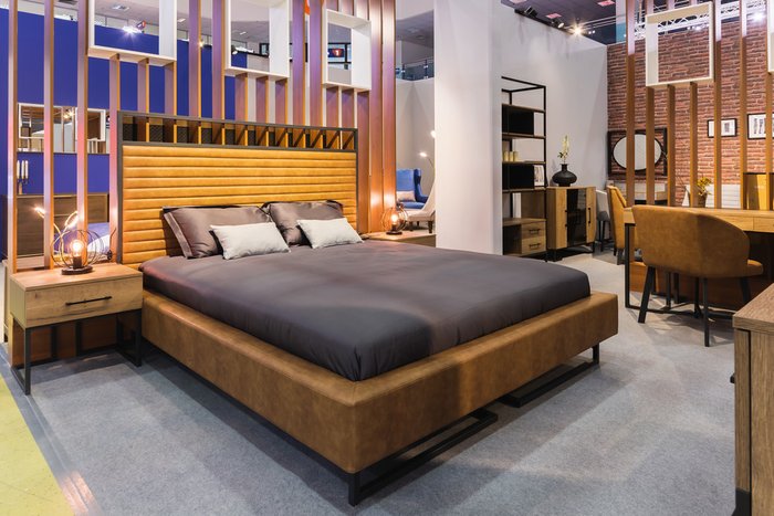 Кровать Loft Грейс Браун 180х200 - купить Кровати для спальни по цене 78900.0