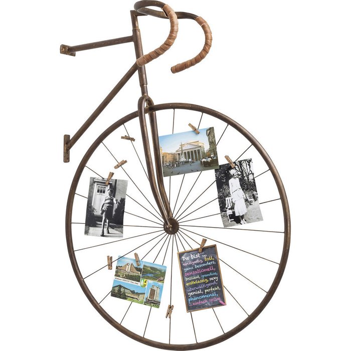 Украшение настенное Bike коричневого цвета Украшение настенное Bike коричневого цвета