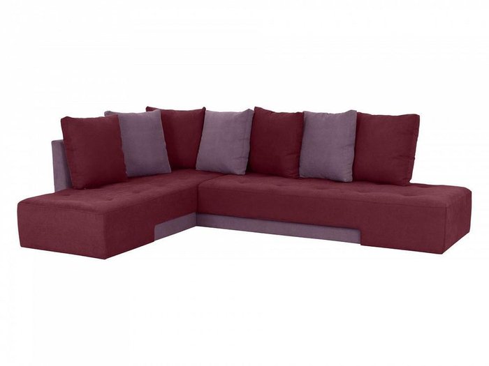 Угловой диван-кровать London бордово-фиолетового цвета - купить Угловые диваны по цене 116535.0