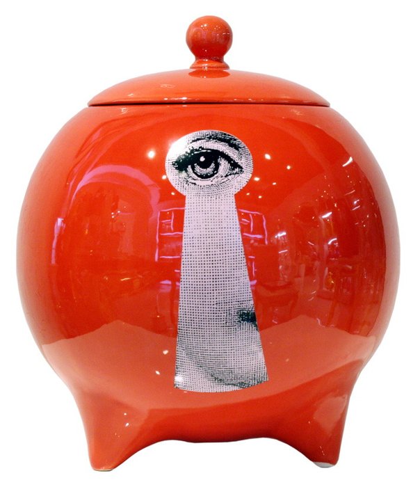 Декоративная ваза с крышкой La Chiave Red I