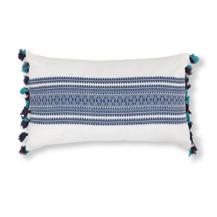 Чехол на подушку Bertie Cushion cover с синим орнаментом