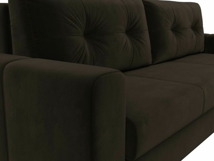 Диван-кровать Лига 031 темно-коричневого цвета - лучшие Прямые диваны в INMYROOM