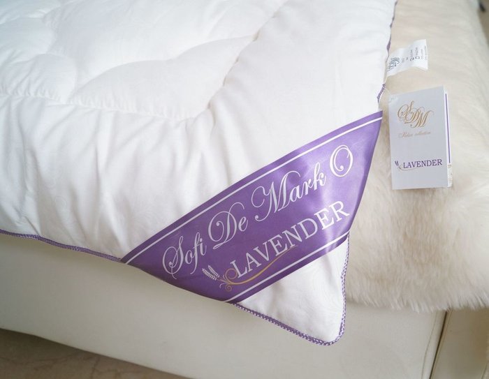 Одеяло Lavender 155х210 белого цвета - купить Одеяла по цене 15290.0