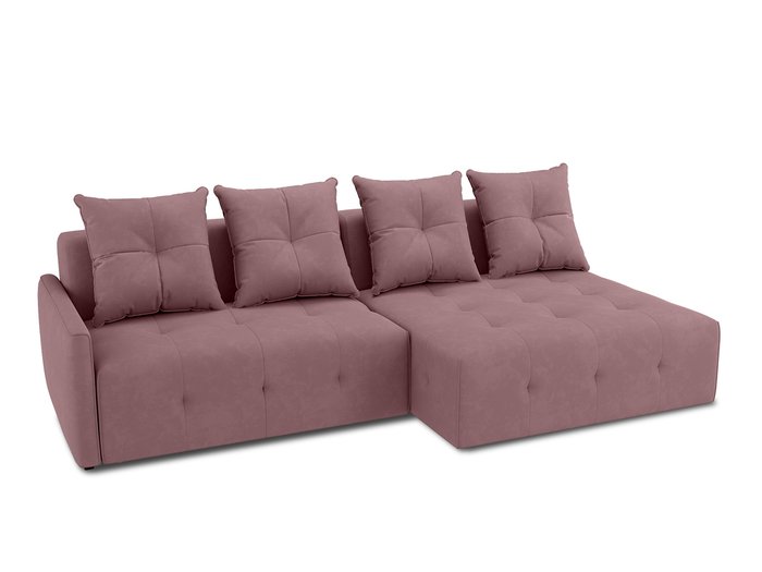 Угловой диван-кровать Bronks темно-розового цвета - купить Угловые диваны по цене 111000.0