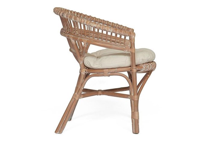 Кресло Koln бежевого цвета с подушкой - лучшие Садовые кресла в INMYROOM
