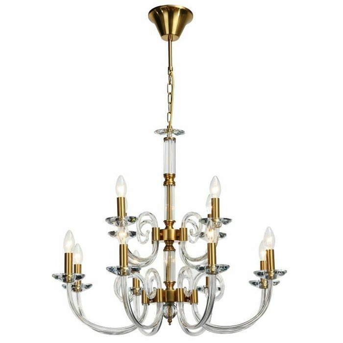 Люстра подвесная хрустальная Stilfort 1050/03/12P серия Glass Люстра подвесная хрустальная Stilfort 1050/03/12P серия Glass