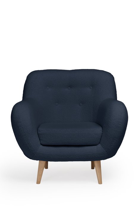 Кресло Элефант темно-синего цвета - купить Интерьерные кресла по цене 27710.0