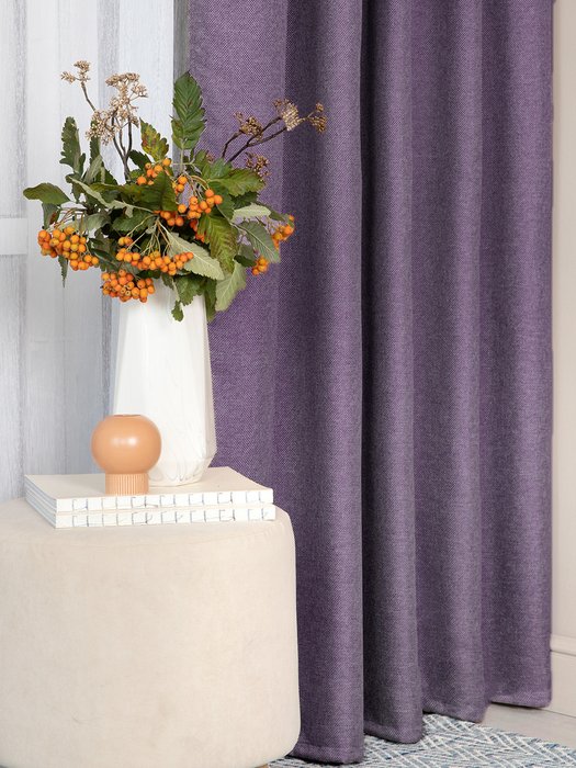 Штора Violet 170х270 фиолетового цвета Штора Violet 170х270 фиолетового цвета