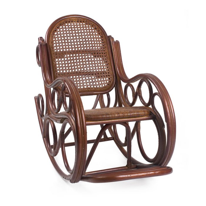 Кресло-качалка Novo с подушкой коньяк - купить Садовые кресла по цене 20448.0