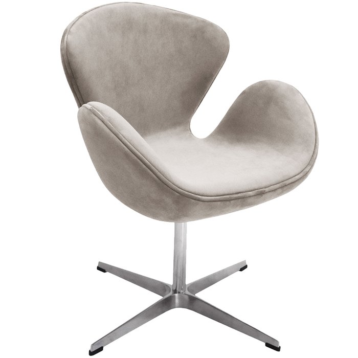 Офисное кресло Swan Style Chair светло-серого цвета