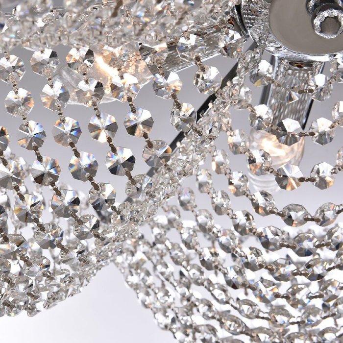Хрустальная люстра 778/49 Ni (хрусталь, цвет прозрачный) - лучшие Подвесные люстры в INMYROOM