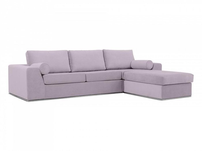 Угловой диван-кровать Igarka лилового цвета - лучшие Угловые диваны в INMYROOM
