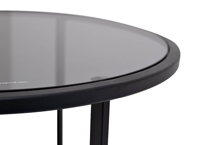 Кофейный стол со столешницей из темного стекла  - купить Кофейные столики по цене 26400.0