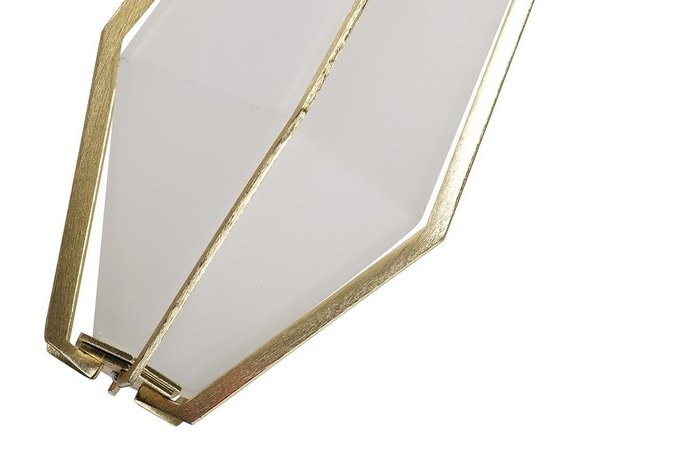 Светильник подвесной из стекла с элементами цвета золота - купить Подвесные светильники по цене 13200.0