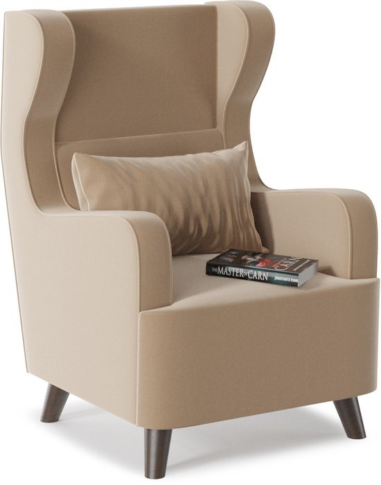 Кресло Лацио светло-коричневого цвета