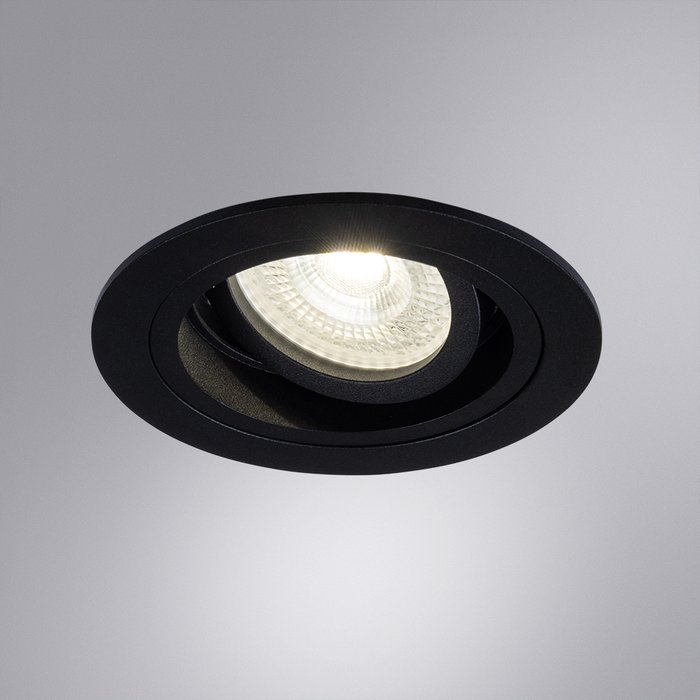 Точечный встраиваемый светильник ARTE LAMP TARF A2177PL-1BK - купить Встраиваемые споты по цене 550.0