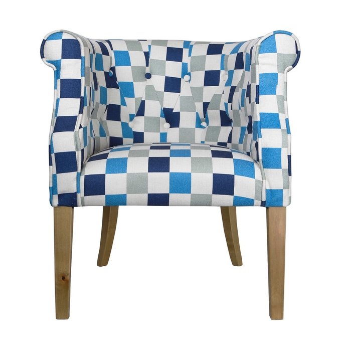 Низкие кресла для дома Laela cubes vol.2 с деревянными ножками - купить Интерьерные кресла по цене 35000.0