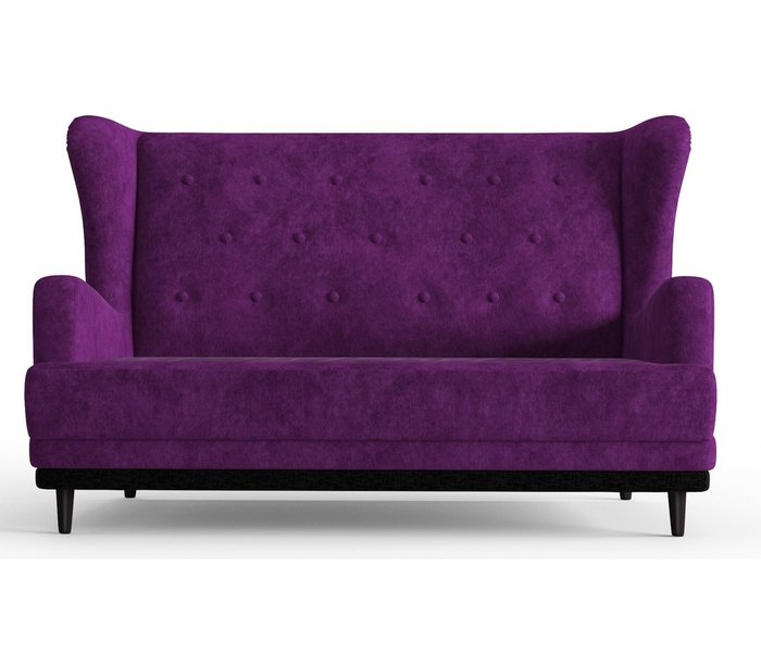 Диван из вельвета Лорд фиолетового цвета - купить Прямые диваны по цене 24590.0