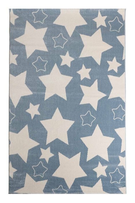 Детский ковер Norr Kids Stars 200х290 серо-розового цвета