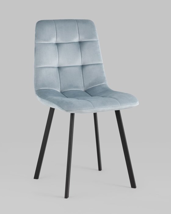 Стул Chilly велюр серо-голубого цвета - купить Обеденные стулья по цене 4990.0