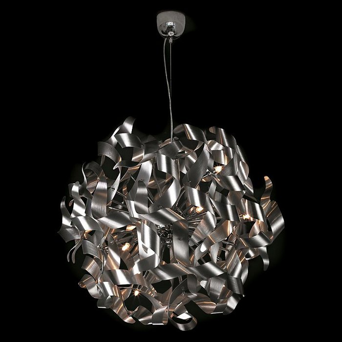 Подвесной светильник Illuminati с плафоном из множества металлических стружек-завитков - купить Подвесные люстры по цене 90090.0