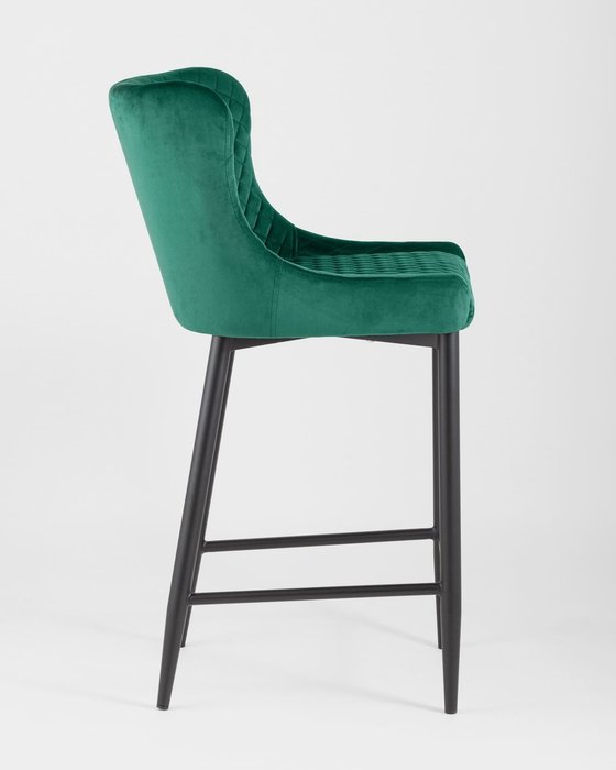 Стул полубарный Ститч изумрудного цвета - лучшие Барные стулья в INMYROOM
