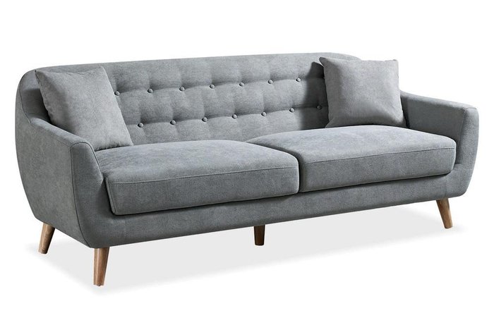 Прямой диван Stockholm M серого цвета - лучшие Прямые диваны в INMYROOM