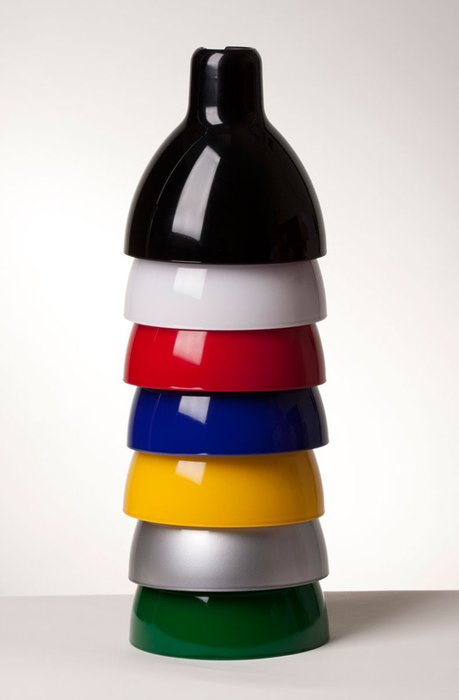 Подвесной светильник Rotaliana Luxy с плафоном из прессованного стекла черного цвета - лучшие Подвесные светильники в INMYROOM