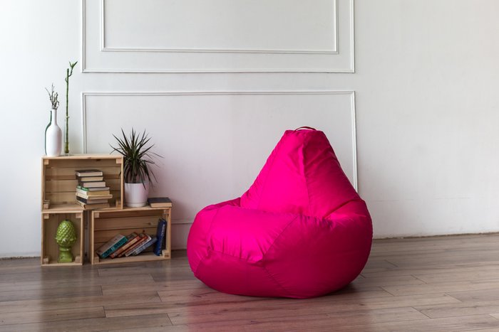 Кресло-мешок Груша 2XL в обивки из ткани оксфорд розового цвета - лучшие Бескаркасная мебель в INMYROOM
