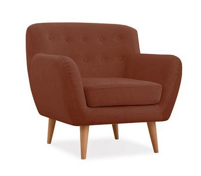 Кресло Эллинг дизайн 5 бордового цвета 