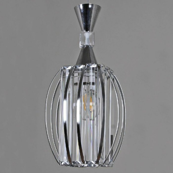Подвесной светильник 03868-0.4-01 CH (стекло, цвет прозрачный) - купить Подвесные светильники по цене 2080.0