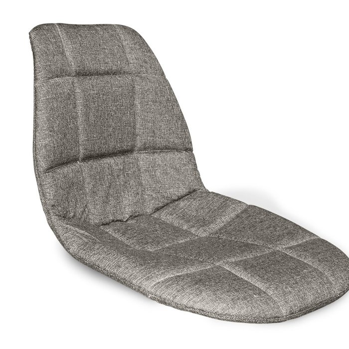 Стул серого цвета  Megrez на металлических ножках - лучшие Обеденные стулья в INMYROOM