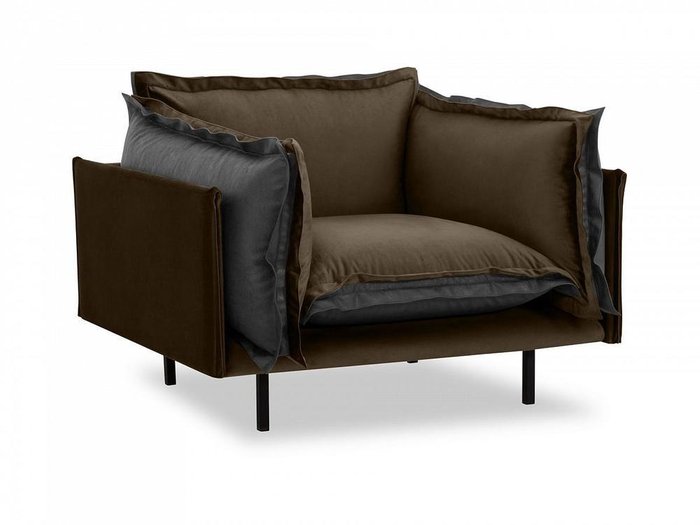 Кресло Barcelona серо-коричневого цвета - купить Интерьерные кресла по цене 85600.0