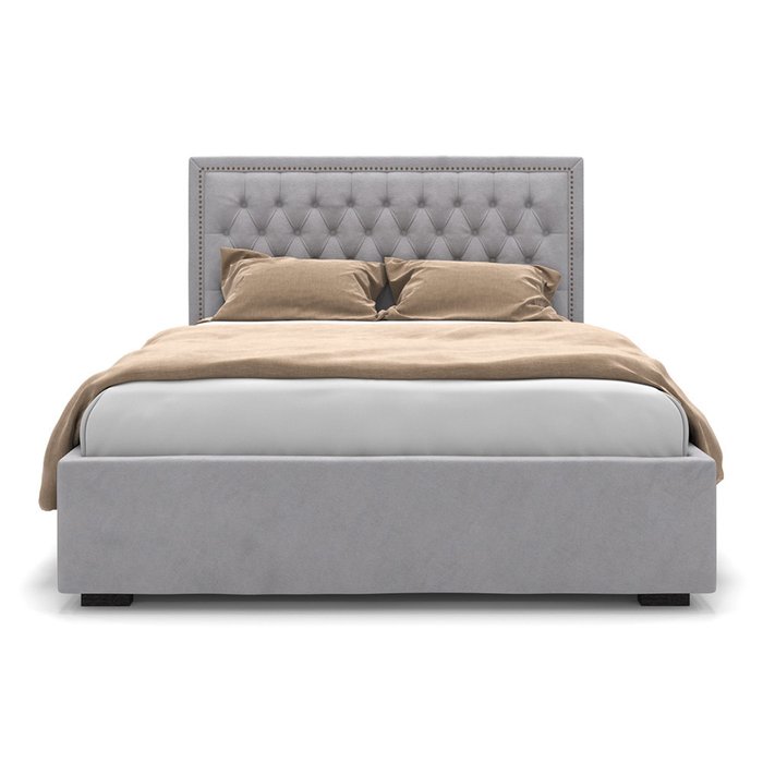 Кровать Celine с подъемным механизмом светло-серого цвета 180х200 - купить Кровати для спальни по цене 85900.0