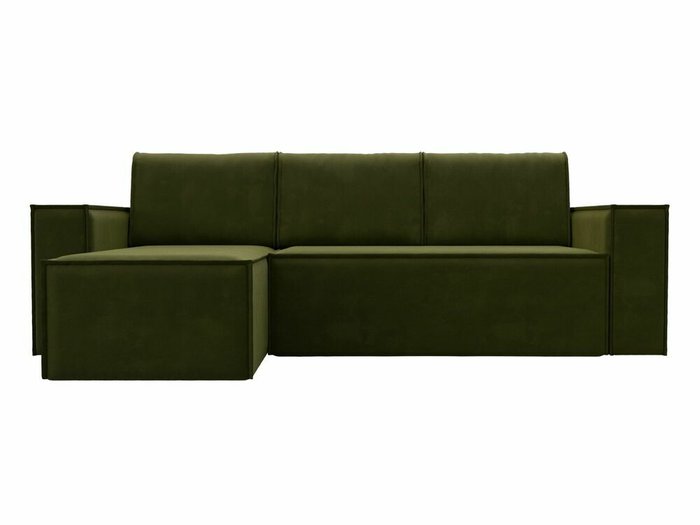 Угловой диван-кровать Куба зеленого цвета левый угол - купить Угловые диваны по цене 55999.0