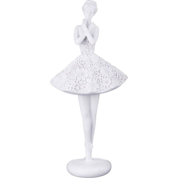 Статуэтка Балерина белого цвета
