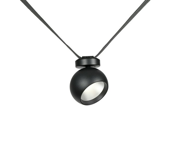 Трековый однофазный светодиодный светильник Сатори черный d9,5 h18,8 Led 9W (4000K) Трековый однофазный светодиодный светильник Сатори черный d9,5 h18,8 Led 9W (4000K)