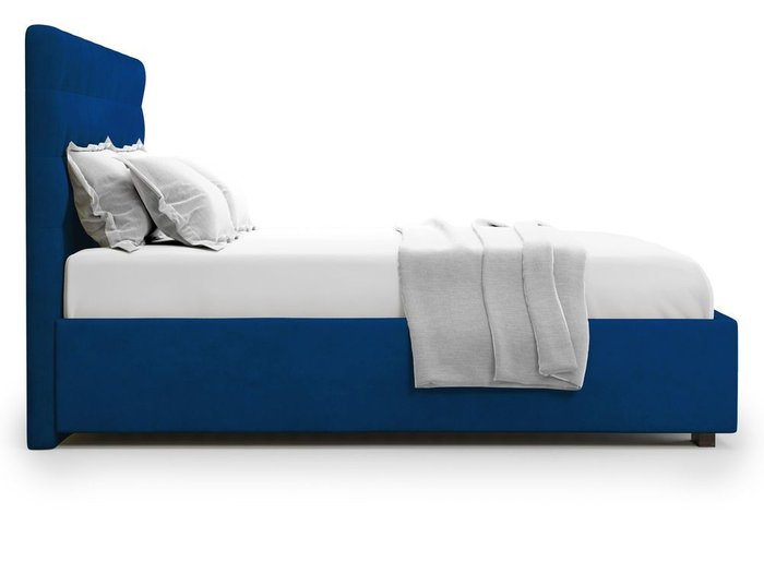 Кровать с подъемным механизмом Brayers 160х200 синего цвета - лучшие Кровати для спальни в INMYROOM