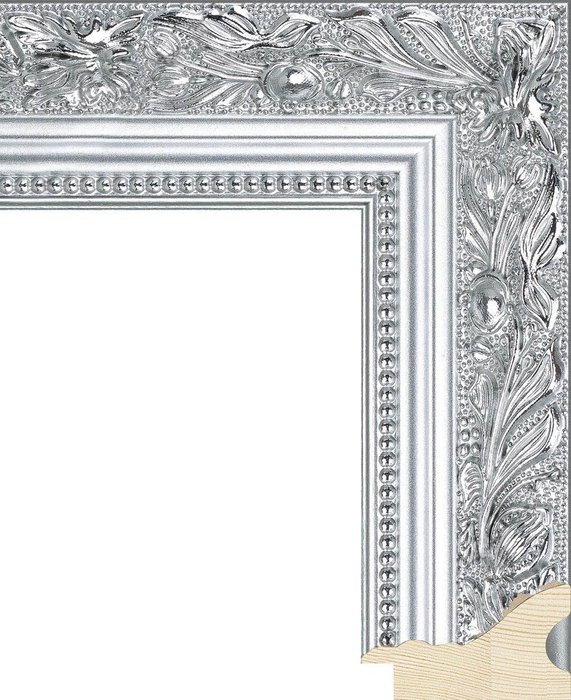 Настенное Зеркало "Серебряной Лоза" в деревянной раме - купить Настенные зеркала по цене 4490.0