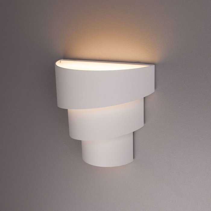 Настенный светодиодный светильник Helix белого цвета - лучшие Настенные уличные светильники в INMYROOM