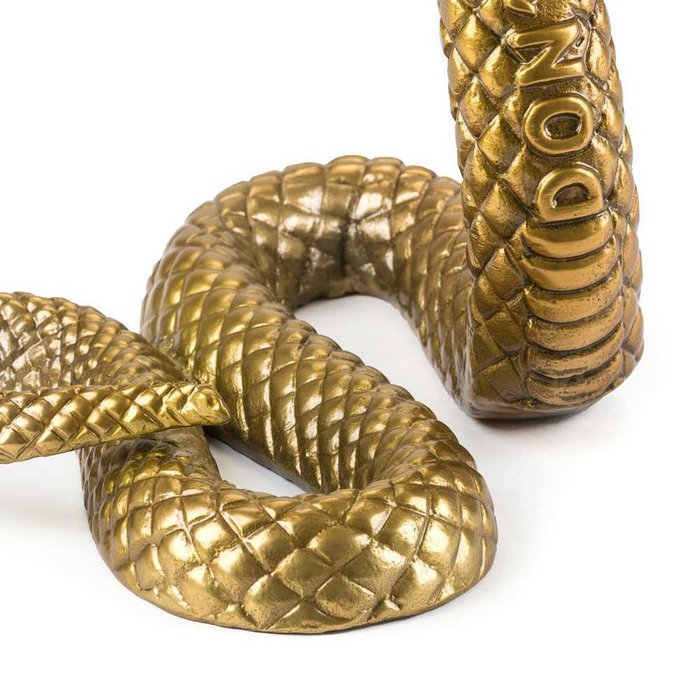 Статуэтка Wunderkrammer Snake золотого цвета - лучшие Фигуры и статуэтки в INMYROOM