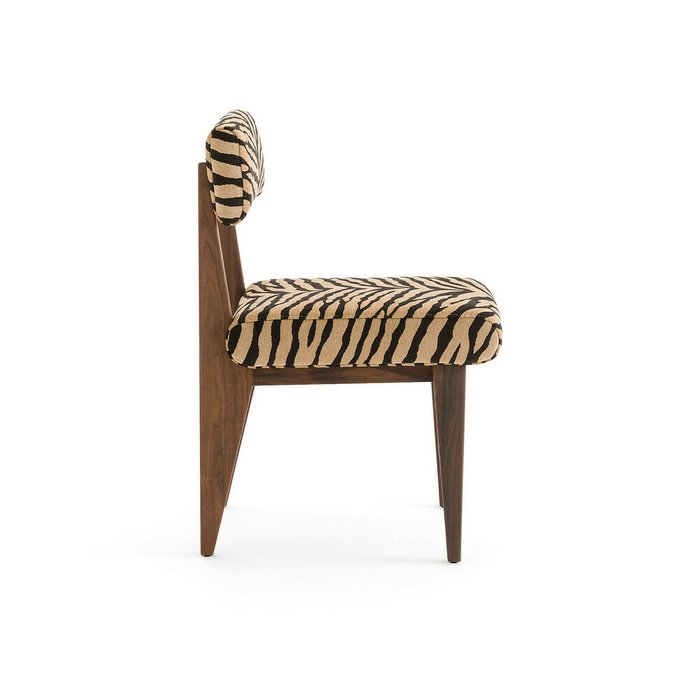 Стул Izag с принтом бежево-коричневого цвета - лучшие Обеденные стулья в INMYROOM