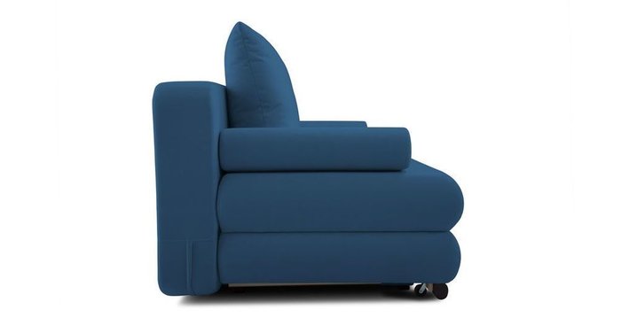 Прямой диван-кровать Фабио синего цвета - лучшие Прямые диваны в INMYROOM