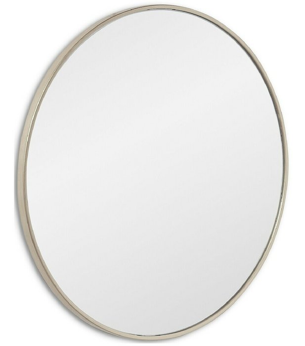 Настенное зеркало Ala L в раме серебряного цвета - купить Настенные зеркала по цене 18700.0